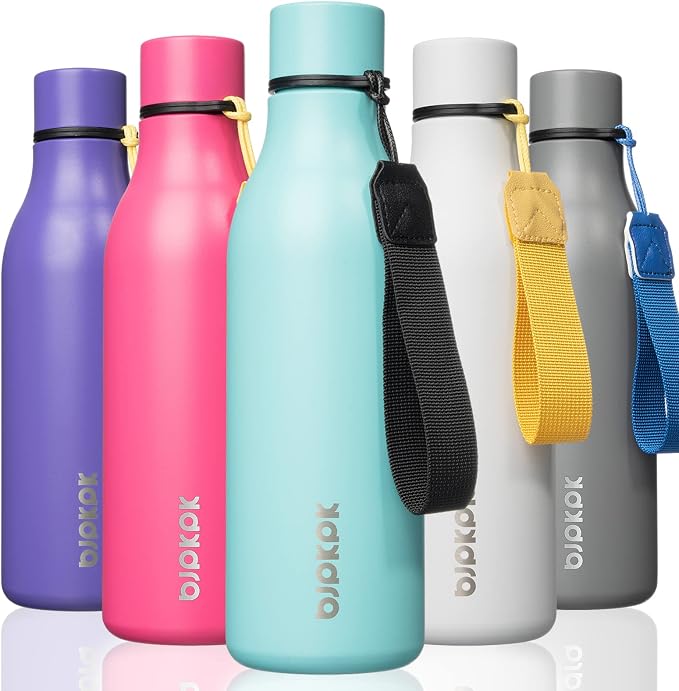 BJPKPK Insulated Water Bottles, 18 oz Stainless Steel Metal Water Bottle by BJPKPK