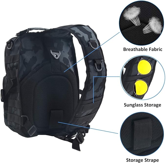 hopopower Tactical Sling Bag, Sport Bag Military Rover Shoulder Backpack EDC - Image 5