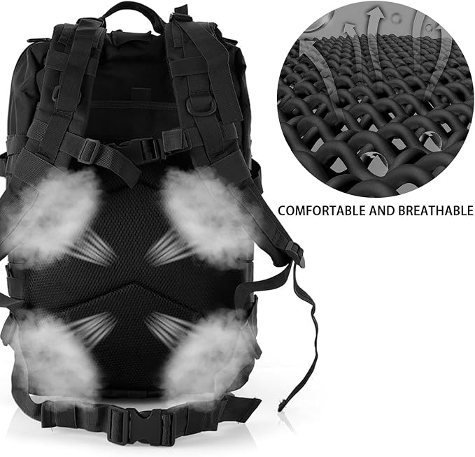 aiGear Tactical Backpack for Men, 45L Military Backpack, 3-Day Bug Out Bag for - Image 6