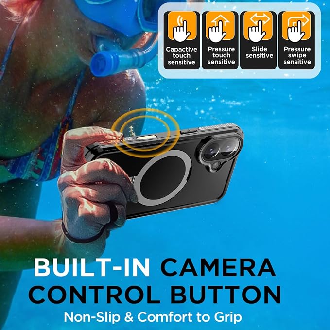 AICase Magnetic for iPhone 16 Case Waterproof Magsafe Shockproof Protective - Image 2
