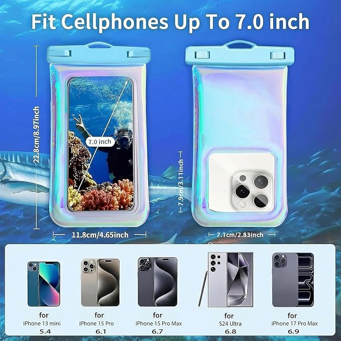 Floatable Soap Bubble Waterproof Phone Pouch/Case - Image 3