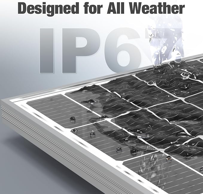 SOLPERK 100 Watt Solar Panel 12 Volt, 100W Solar Panel High-Efficiency - Image 2