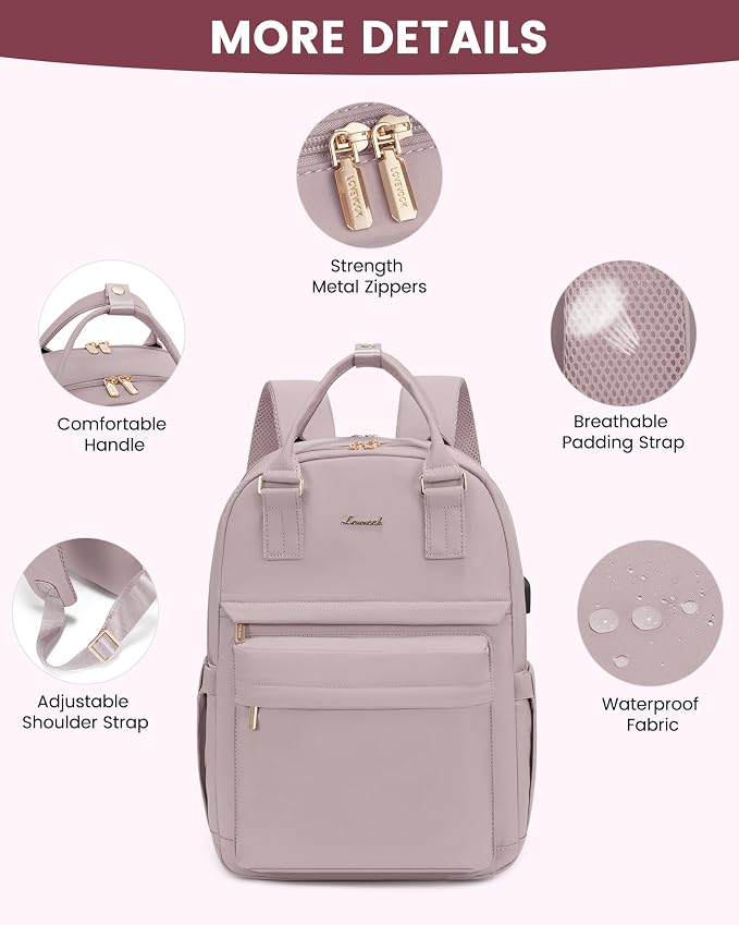 LOVEVOOK Laptop Backpack for Women 15.6 Inch Laptop Bag - Image 8