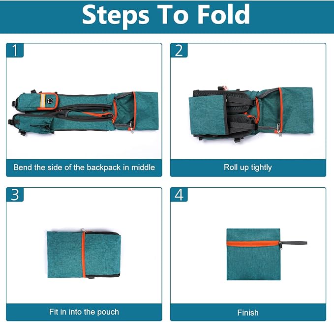 Esup 15L Small Hiking Backpack Foldable Lightweight Travel Day Pack Packable - Image 5