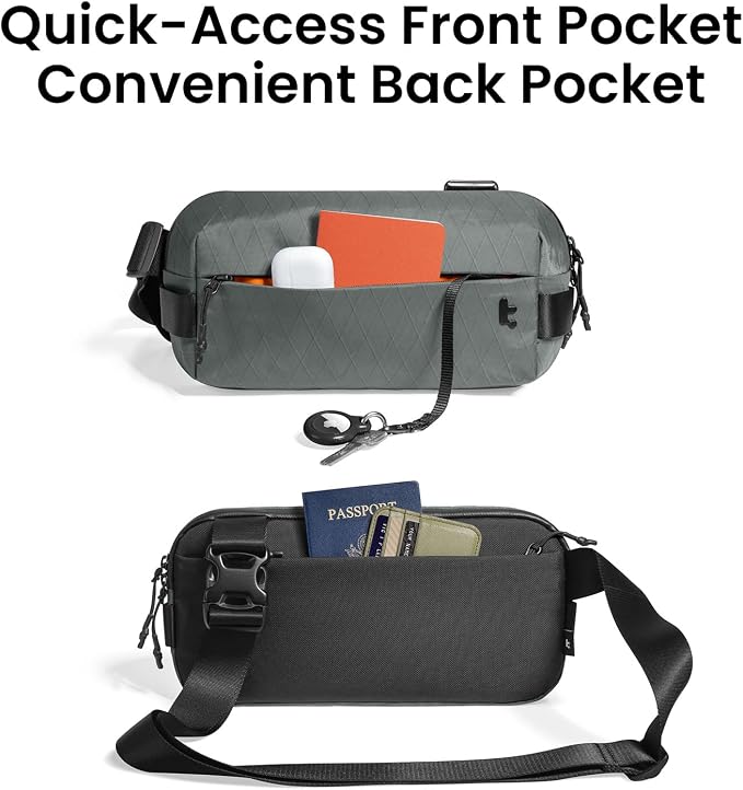 tomtoc Compact EDC Sling Bag 3L-10L, Minimalist Crossbody Bag Chest Shoulder - Image 5