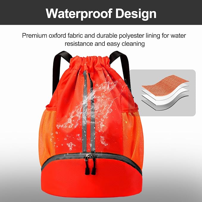 Hoedia Sports Drawstring Backpack - Image 3