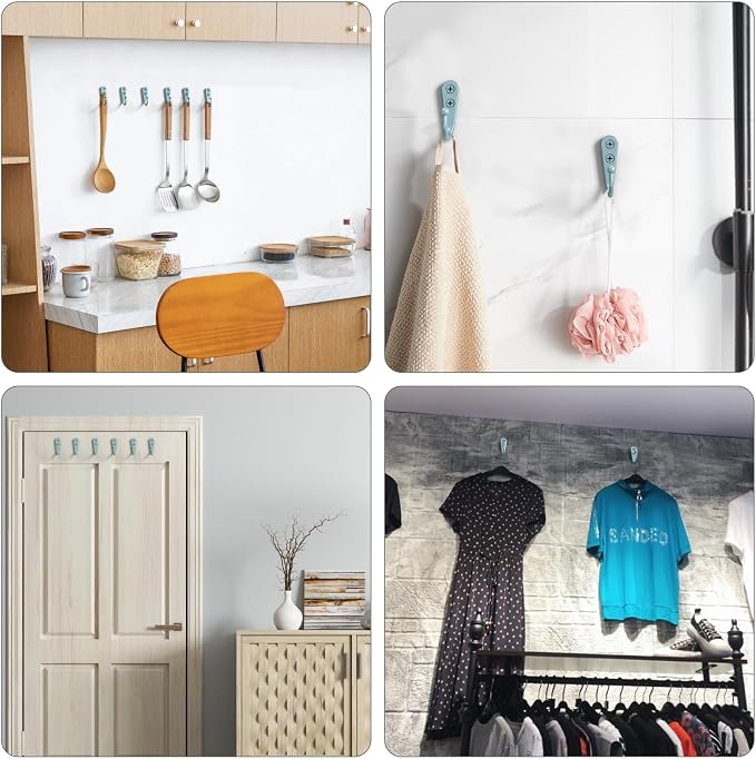 15 Pcs Black Wall Mounted Coat Hooks, Hanger Hook - Image 4