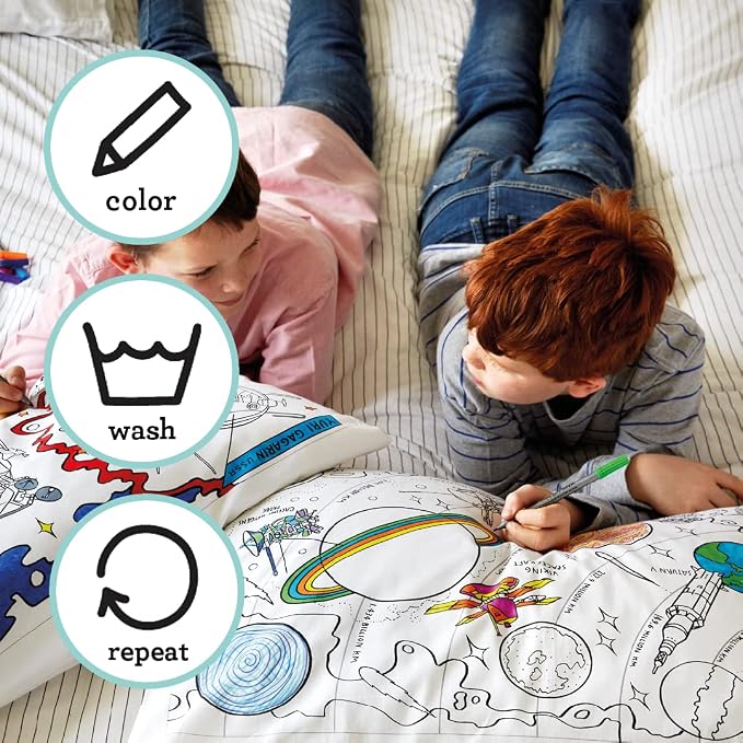 eatsleepdoodle - Coloring Pillowcase - Image 3