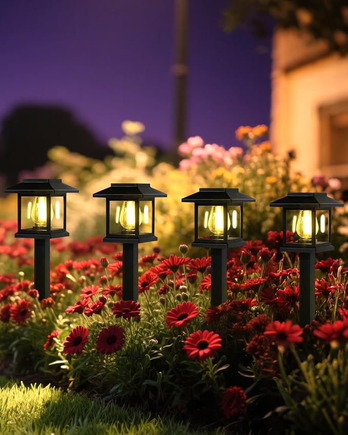 Albelt Solar Pathyway Lights Outdoor, 8 Pack Waterproof Solar Garden Lights - Image 5