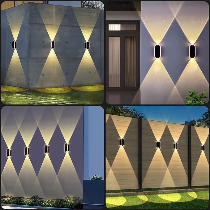 LIANGLOME 2PK Solar Fence Lights Outdoor - Image 6