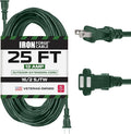 Iron Forge Cable Weatherproof Outdoor Extension Cord 25 ft, 13 Amp Green by IronForgeCable