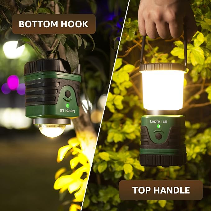 Lighting EVER 1000LM LED Camping Lantern Rechargeable, 4400mAh Power Bank - Image 8