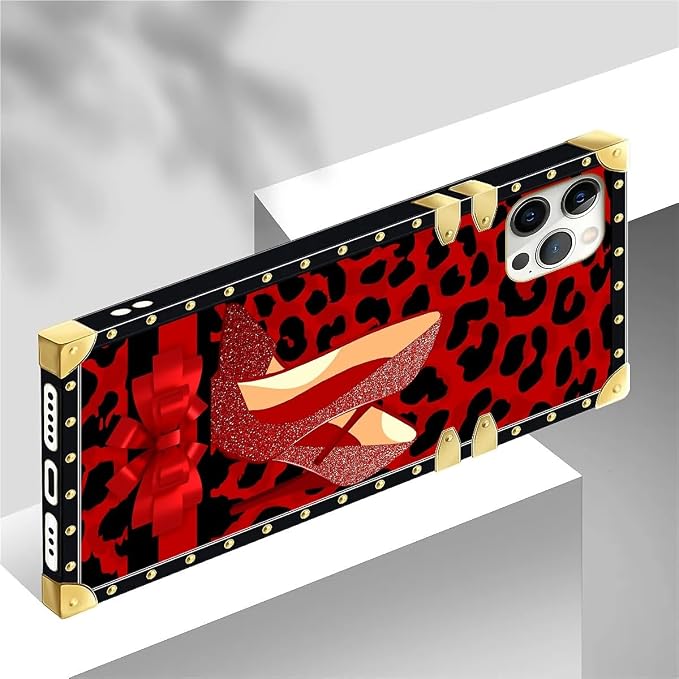 Compatible with iPhone 12 12 Pro Case, Elegant High Heels Luxury Golden - Image 4