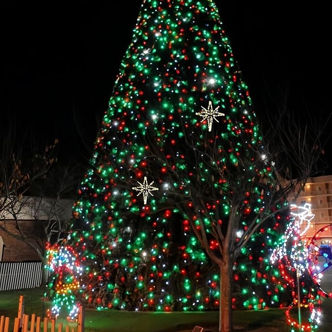 75.8 FT 200 LED Red and Green Christmas Lights Indoor Outdoor, Timer & Memory - Image 4