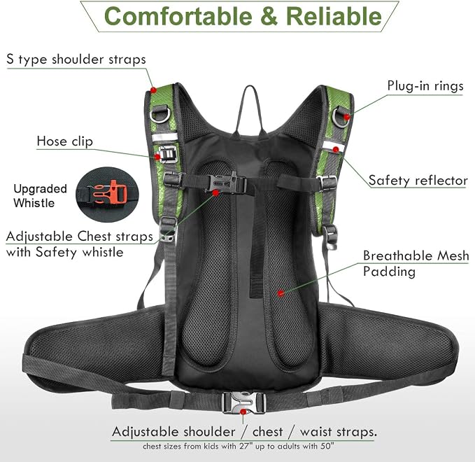 Mothybot Hydration Pack, Insulated Hydration Backpack - Image 4
