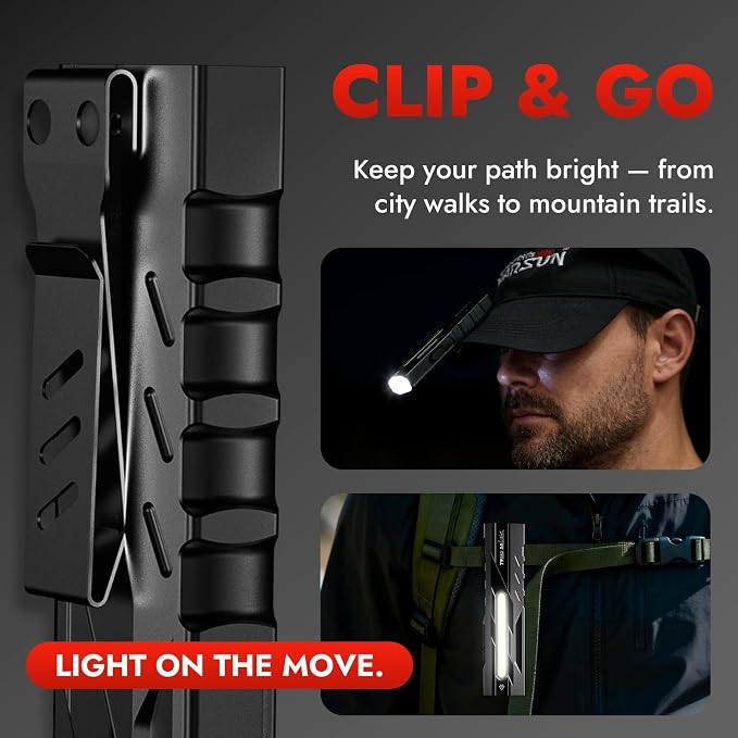 WARSUN Rechargeable EDC Flashlight – 1500 Lumen Compact LED Pocket Flashlight - Image 6