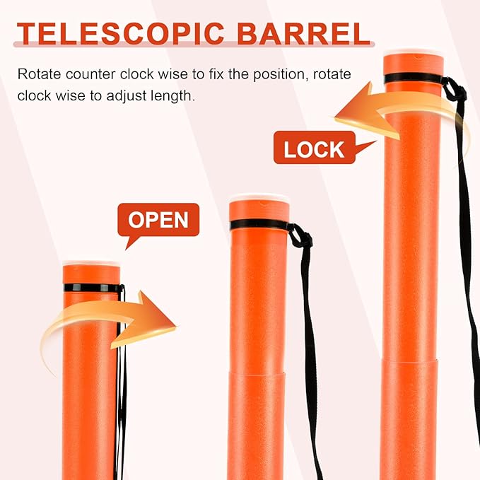 DEWEL Poster Tube, Waterproof Poster Holder Plastic Expandable - Image 5