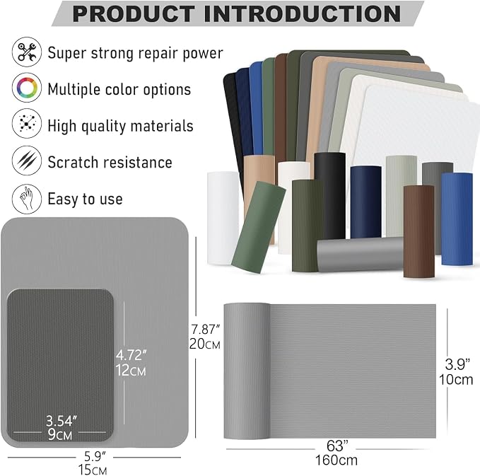 OAZ 15 Pieces 3.5 x 4.7 inch Nylon Repair Patches Nylon Fabric Patch - Image 2
