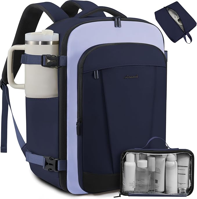 LOVEVOOK 40L Travel Backpack for Women & Men, Airline Approved Carry On Backpack by LOVEVOOK