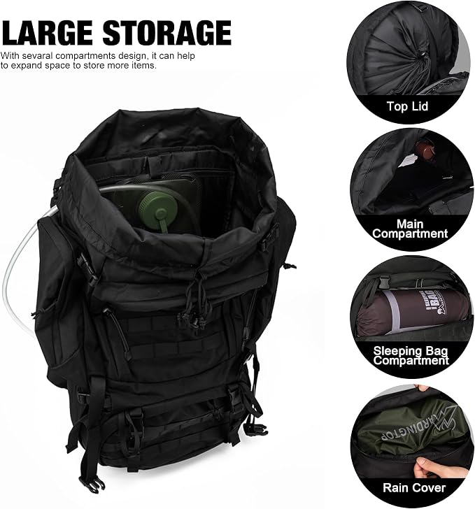 Mardingtop 60L Military Internal Frame Backpack - Image 4