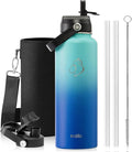 BUZIO Water Bottle Insulated 40oz, Triple Wall Vacuum Stainless Steel Flask by BUZIO