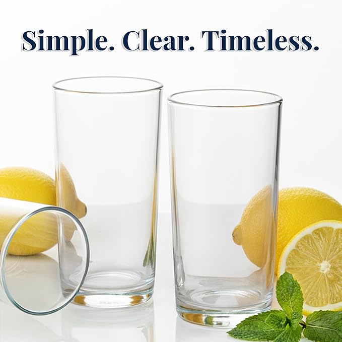 US Acrylic Classic Clear Plastic Reusable Drinking Glasses 24oz Iced-Tea Cups | - Image 6