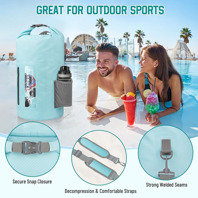 BKNOOU Dry Bag Waterproof Backpack - Image 2