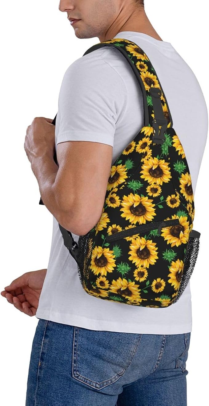 Sling Backpack For Men Hiking Daypack Crossbody Shoulder Bag Travel Chest Pack - Image 3