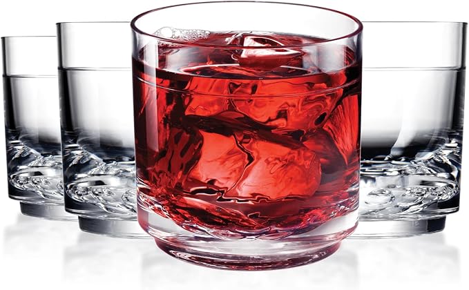 Drinique Unbreakable 10 Oz Drinking Glasses, Drinking Cups, Dishwasher Safe by DRINIQUE