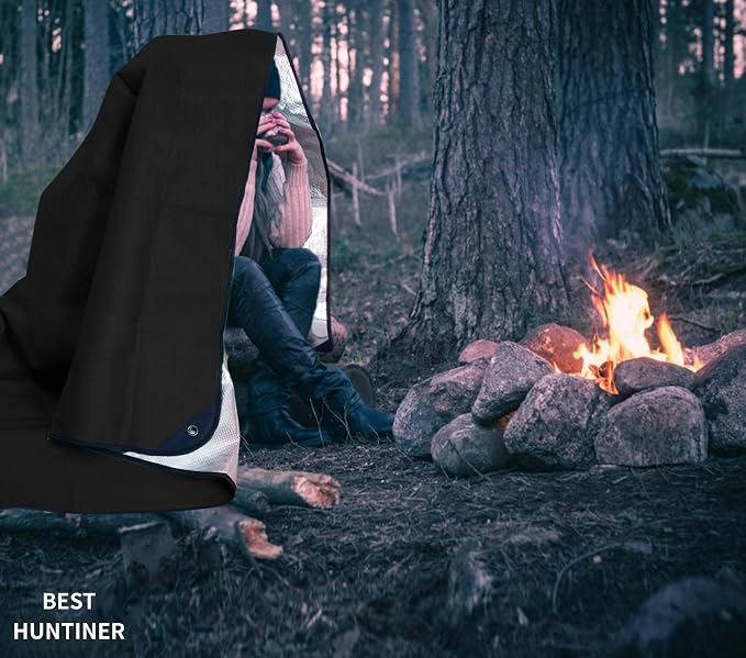 Heavy Duty Survival Blanket -Multifunctional Reflective Tarp Thermal Blanket - Image 4