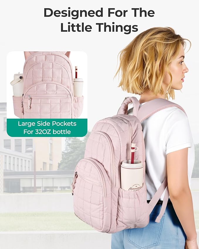 BAGSMART College Laptop Backpack, Travel Backpack - Image 5