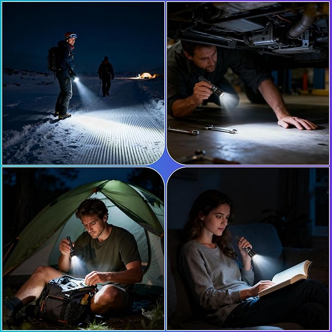 Rechargeable Flashlights High Lumens 2Pack, 5Modes Super Bright Flashlight - Image 6
