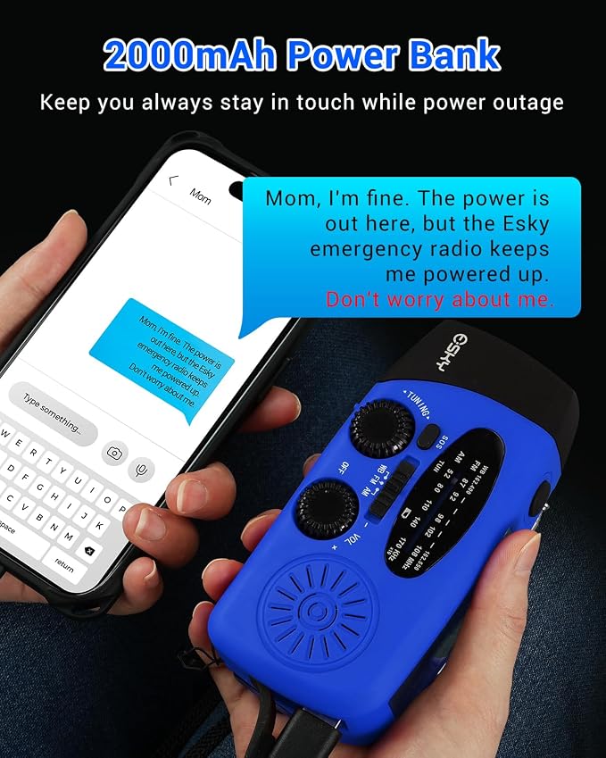 Esky Emergency Hand Crank Radio - Image 3