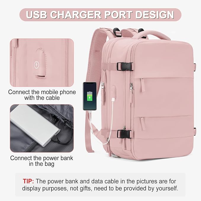coofay Expandable Travel Backpack - Image 6