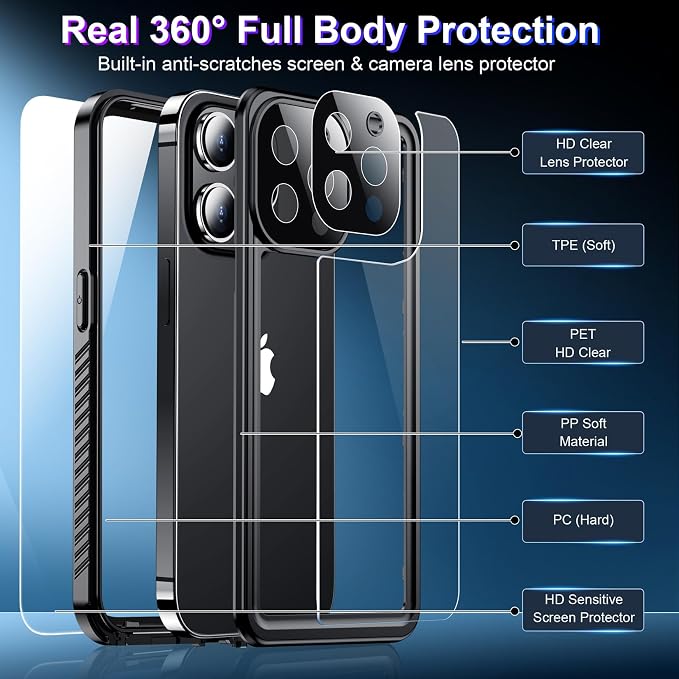 2025 New for iPhone 13 Pro Max Case Waterproof, Phone Case for iPhone 13 Pro - Image 5