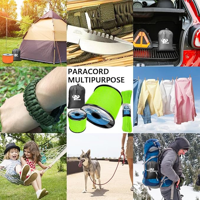 750Ib Reflective Paracord Rope, 4mm 11 Strand Parachute Spool Cord - Image 6