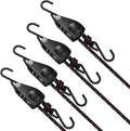 1/4" Ratchet Tie Down Straps, Heavy Duty Kayak Pulley System by ELUFAH