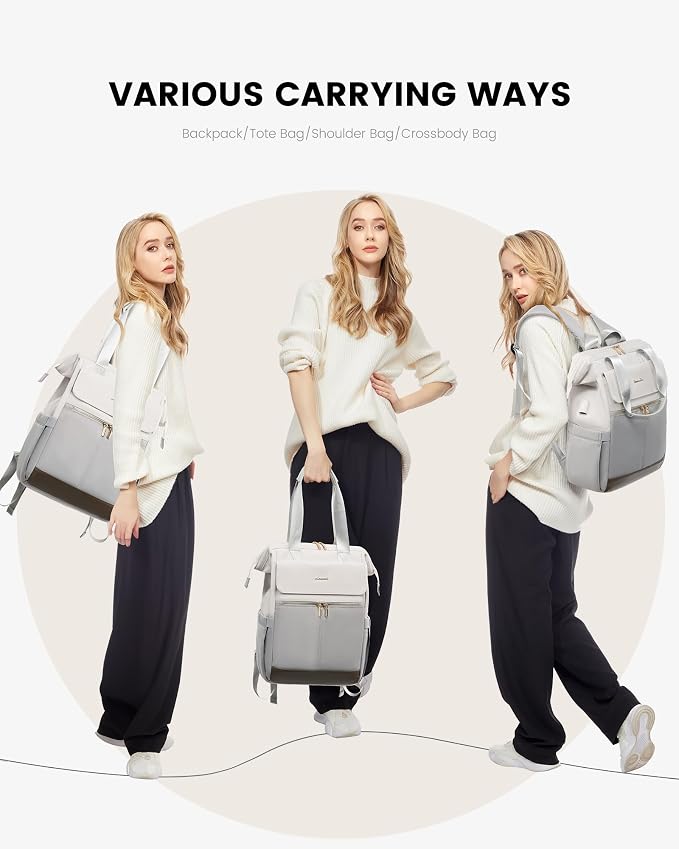 LOVEVOOK Laptop Backpack for Women, 15.6 Inch Work Laptop Bag - Image 6