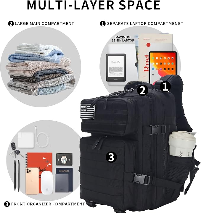 Lovelinks21 25L Tactical Backpack - Image 6