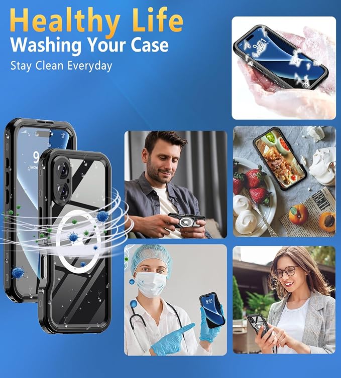 for iPhone 16 Case Waterproof | Full Body Shockproof Dust Proof Phone Case Cover - Image 7