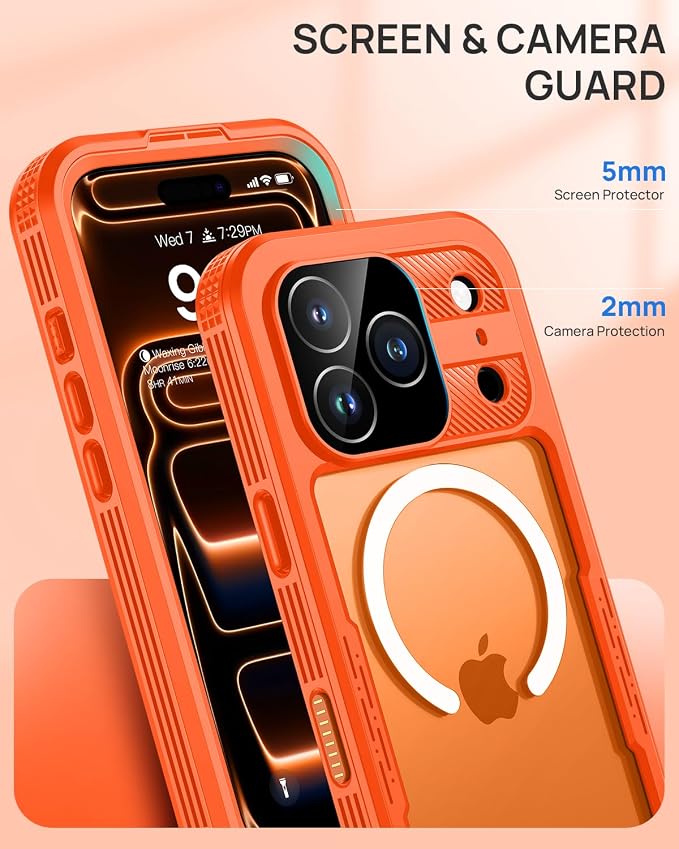 Lanhiem Magnetic for iPhone 17 Pro Case, IP68 Waterproof, Compatible - Image 6