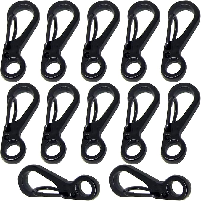 Mini Carabiner Clips with Metal Spring Wiregate Hook and Little Eye Hole by Bytiyar