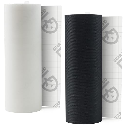 GEAR AID Tenacious Tape 3” x 20” Fabric and Vinyl Gear Repair Tape, Fix Holes by GEARAID