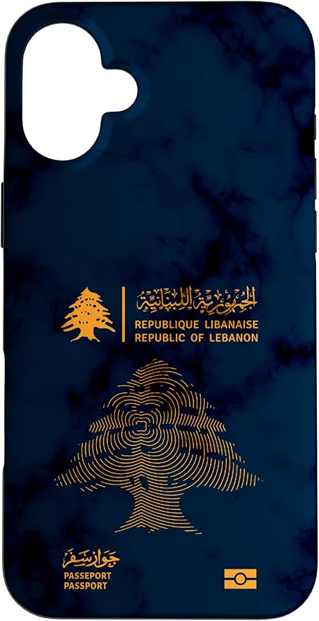 Lebanon, Lebanon Passport, Lebanon Flag, Lebanon map. Case by Unknown