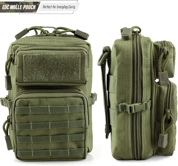 LIVANS Tactical Molle Utility Pouch, EDC Tool Pouch Tactical Phone Pouches Mini - Image 4