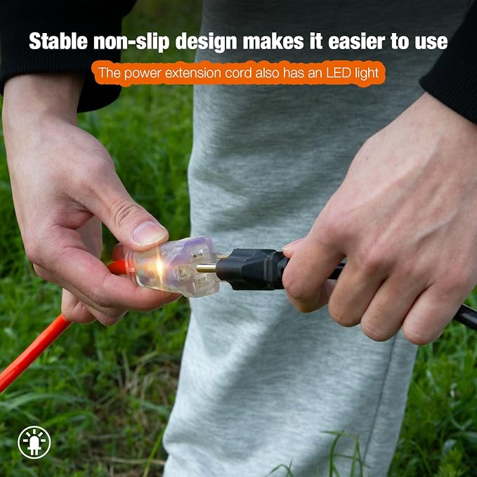 25FT Outdoor Extension Cord, Heavy Duty Extension Cord - Image 5