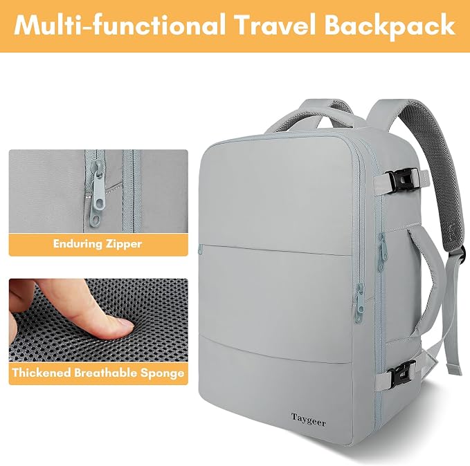 Taygeer Carry On Backpack for Men Women, Travel Backpack - Image 8