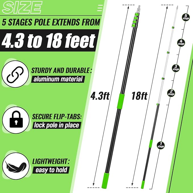 4.3-18ft Long Christmas Light Hanger Pole - Image 3