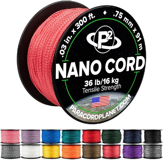 Paracord Planet Nano Cord –Lightweight Nylon Nano Paracord – Great by ParacordPlanet