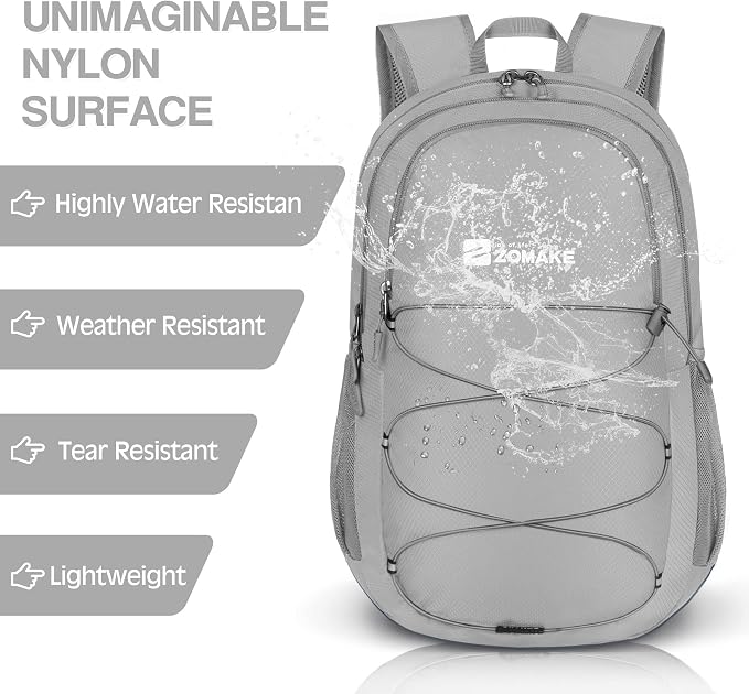 ZOMAKE Lightweight Packable Backpack 28L, Foldable Backpacks Water Resistant - Image 5